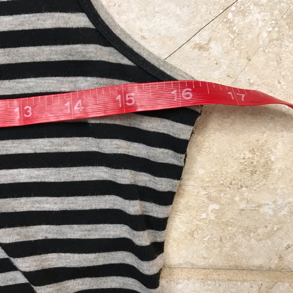 Black and Gray Tank Top with Ruffle Zipper - Picture 7 of 10